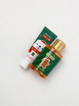 Подарочный набор новогодний Олень, гель для душа, кружка, мочалка и крем для рук, URAL LAB