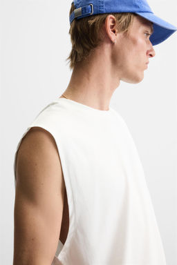 RELAXED FIT TANK T-SHIRT - Zara фото 5