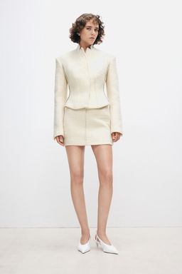 Minifalda en mezcla de lana - H&m фото 2