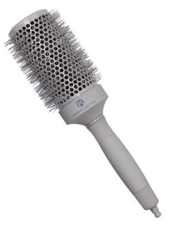 Kristaller Термобрашинг для укладки волос / Ceramic + Ionic TG-X27/53, 53 мм, серый