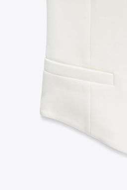 ASYMMETRIC INTERLOCK TOP WAISTCOAT - Zara фото 8