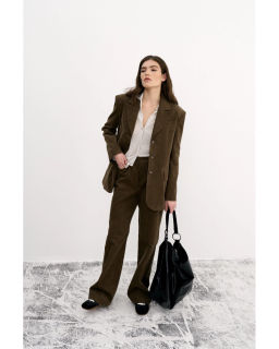 Жакет THE VERY 2421 оливково-коричневый  фото 4