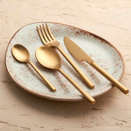 Ложка столовая 12шт. Саппоро бэйсик золотой хрк311287712 - Полимербыт фото 3