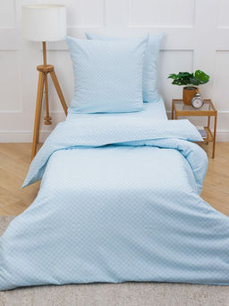 Комплект постельного белья 1,5-спальный, бязь Комфорт (Виши, голубой) - Ивановотекстиль фото 7