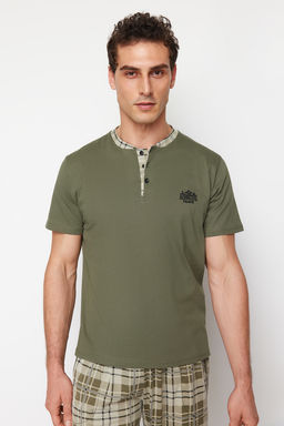 TRENDYOL MAN Antrasit Regular Fit Ekose Orme Pijama Tak?m? TMNSS24PT00037 - Trendyolmilla фото 10