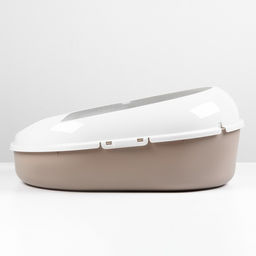 Лоток для кошек с сеткой и бортом Космо 51,9 x37,8 x 21,3 см, коричневый - Simaland фото 3