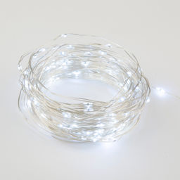 ULD-S1000-100/SCB/3AA WHITE IP20 DEW Гирлянда светодиодная на батарейках 3AA (не в/к), Роса, 10м. 100 светодиодов. Белый свет. Провод медный. TM Uniel