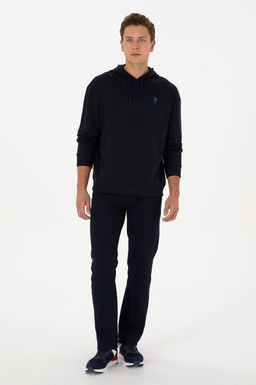 Erkek Comfort Fit Kap__onlu Lacivert Basic Sweatshirt - U.s. polo assn фото 4