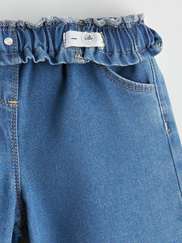 Beli Lastikli Wideleg K?z ?ocuk Jean Pantolon