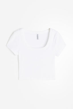 Camiseta cropped de canale - H&m фото 4
