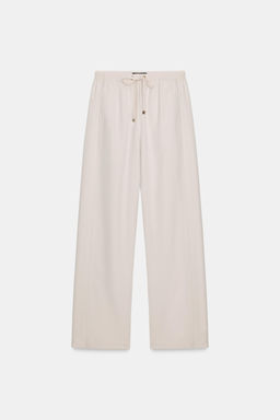 WIDE-LEG TROUSERS WITH ELASTIC WAISTBAND - Zara фото 8