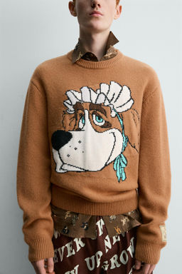 NANA PETER PAN WOOL JUMPER HARRY LAMBERT FOR ZARA X DISNEY