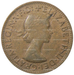 Монета 1 пенни 1963 года Австралия