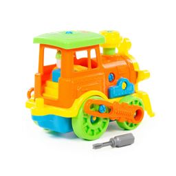 Конструктор-транспорт Паровоз (в сеточке) - Полесье фото 3