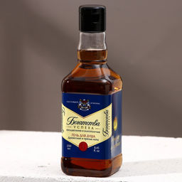 Гель для душа виски Настоящему мужику, 250 мл, аромат древесный с пряными нотами, HARD LINE