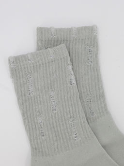 Носки р.35-40 Рваные Светло-серые - Krumpy фото 2
