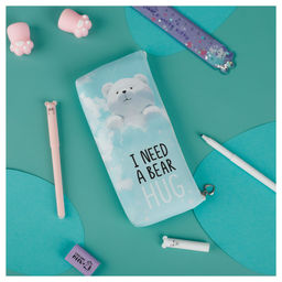 Пенал мягкий MESHU "Bear hug", 200*85*30 (MS_57804) иск. кожа