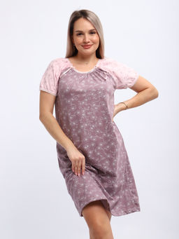 М296 сорочка Карина(цветы какао)