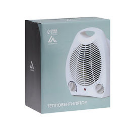 Тепловентилятор Luazon LTO-03, напольный, спиральный, 2000 Вт, 20 м², 2 режима, белый