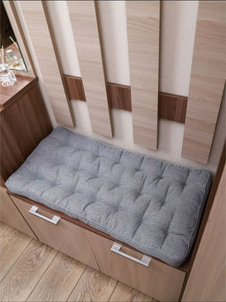 Подушка в прихожую на банкетку и скамейку PPR 80х40, Рогожка "Iris" премиум класса, Bio-Line