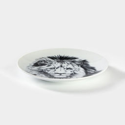 Тарелка Добрушский завод «Лев», d=17.5 см, фарфор, белая