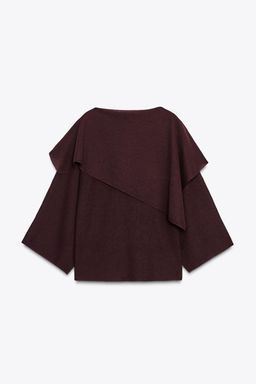 PLAIN KNIT LAYERED TOP - Zara фото 13