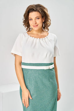 Костюм Romanovich Style 3-2697 белый/зелень