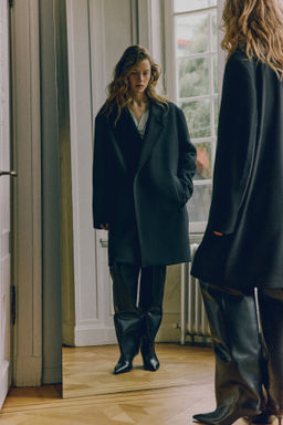 Abrigo oversize en mezcla de lana - H&m фото 6