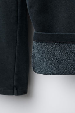 WASHED-EFFECT WIDE-LEG TROUSERS WITH STAR STUDS - Zara фото 9