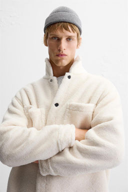 FAUX SHEARLING OVERSHIRT - Zara фото 2