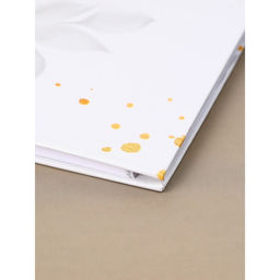 Книга пожеланий на свадьбу, на пружине, 21.1×21 см, «Цветы»