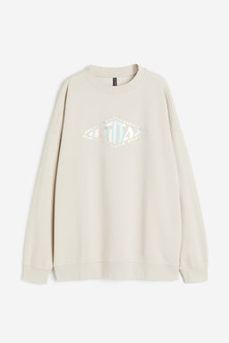 Sudadera oversize con motivo