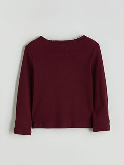 Bisiklet Yaka K?z ?ocuk Bluz