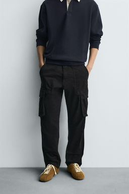 RELAXED FIT CARGO TROUSERS - Zara фото 2