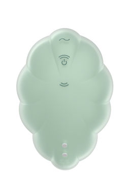 Вакуумный стимулятор клитора Satisfyer Cloud Dancer, силикон, зеленый, 9 см