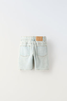 REGULAR FIT DENIM BERMUDA SHORTS - Zara фото 2