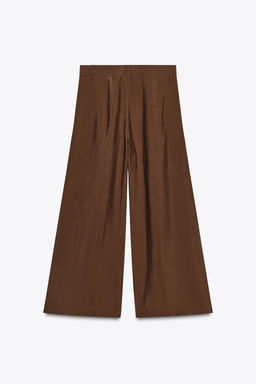 ZW COLLECTION CROPPED DARTED TROUSERS - Zara фото 15