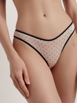 CONTE PRINT DOTS LBR 2543 Трусы женские cappuccino-black