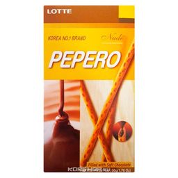 Соломка с шоколадной начинкой Пеперо Pepero Nude Choco Filled Lotte, Корея, 50 г Акция