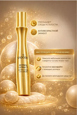 Крем-роллер для кожи вокруг глаз Retinol