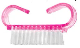 Щеточка SHB01 для НОГТЕЙ прозрач.пластик 6,5 х 3 х 1,3см. без упак. (12)