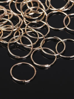Кольцо соединительное 0.7?12 мм (набор 50 г,  360 шт.) СМ-995, цвет золото