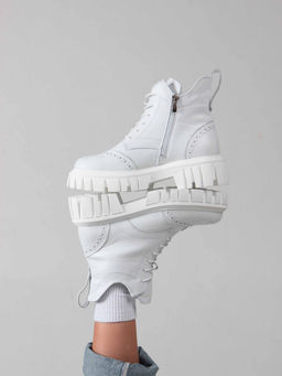 Ботинки 338.21153w. Белый/Байка