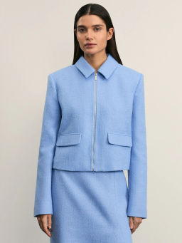 Укороченный жакет на молнии / Zarina фото 3