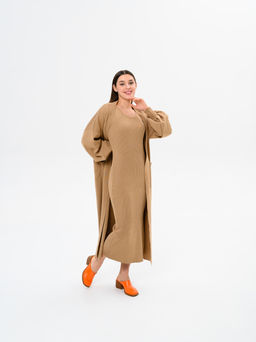 Сабо 5132.23663br.Оранжевый+коричневый