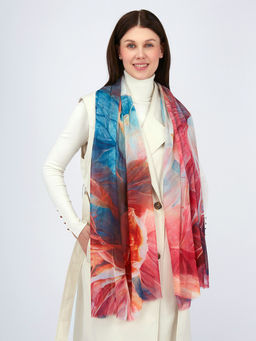 Палантин с рисунком в стиле арт-деко