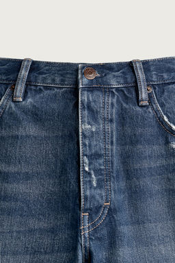 BERMUDA DENIM BAGGY FIT COSTURAS / Azul - Zara фото 5