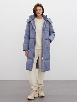 Conso/WDL 220523 - dusty blue Пуховое Пальто  фото 5