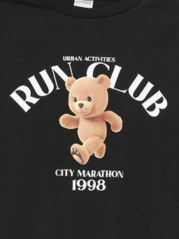 Bisiklet Yaka K?z ?ocuk Ti??rt