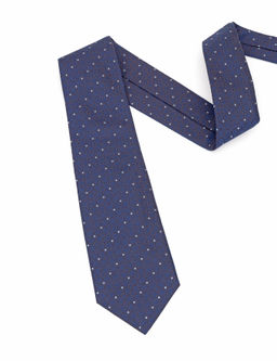 Коричневый шелковый галстук